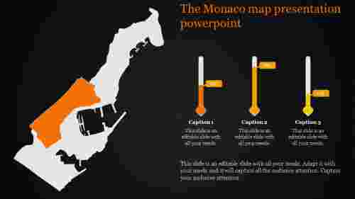 map presentation powerpoint-The Monaco map presentation powerpoint